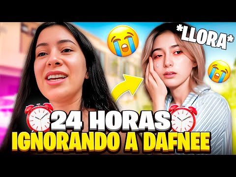 24 HORAS IGNORANDO A DAFNNE ¿Se enojó?😰😡 | Hermanas JM