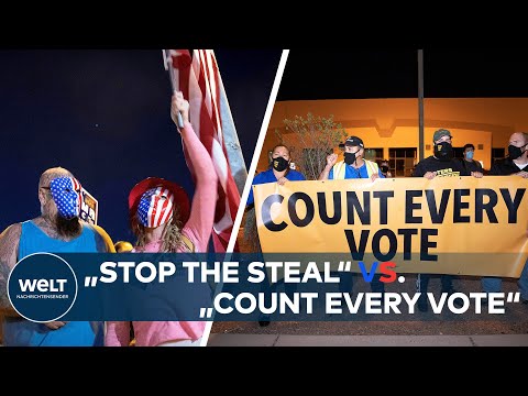 US-WAHL 2020: Landesweit protestieren Tausende gegen - oder für TRUMP
