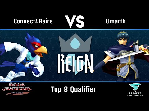 Connect4Bairs (Falco) vs Umarth (Marth) - Top 8 Qualifier - Reign 7
