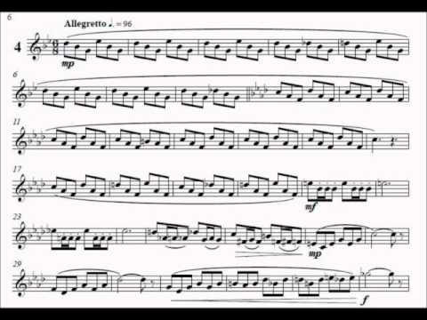 Etude 4 from Nathan Ost's "21 Melodic Etudes for Trumpet"