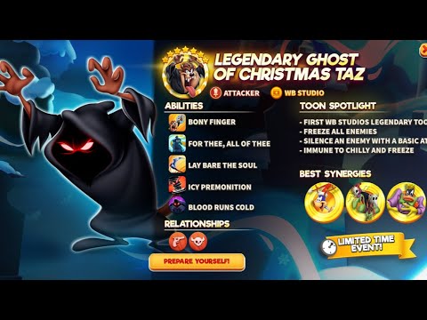 *JACKPOT* | UNLOCKED GHOST OF CHRISTMAS TAZ LOONEY TUNES WORLD OF MAYHEM