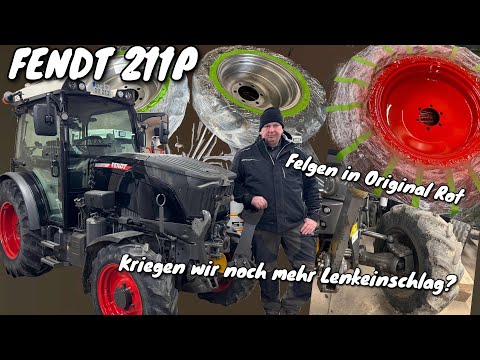 Obsthof Raddatz - FENDT 211P | Can we get even more steering angle? | Rims from black to red