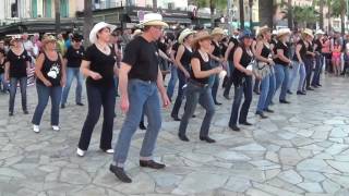 Pavement ends line dance