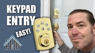 How to change keyless entry deadbolt, key pad code on entry door. Easy!