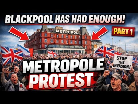Blackpool Protest Part 1 | Metropole Hotel, Homeless on the Streets & Counter-Protesters Speak