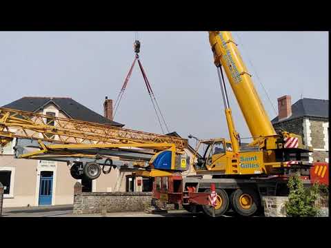2018 MAI Chantier Balazé installation grue Potain IGO 50 JFM Location Pacé