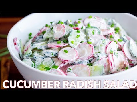 Creamy Cucumber Radish Salad Recipe