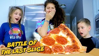 Battle of The Last Slice of Pizza! SuperHeroKids in Real Life Funny Comic Adventure