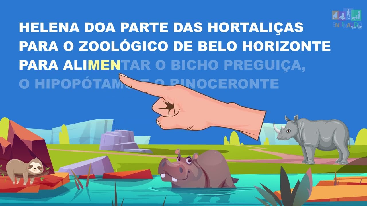 Aprendendo a ler frases - Lição da letra h