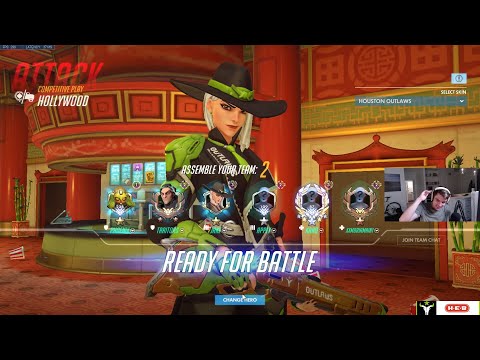 JAKE INSANE ASHE GAMEPLAY OVERWATCH SEASON 32 TOP 500