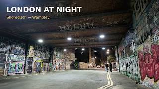 London night walk: Shoreditch High Street → Spitalfields → Liverpool Street → We