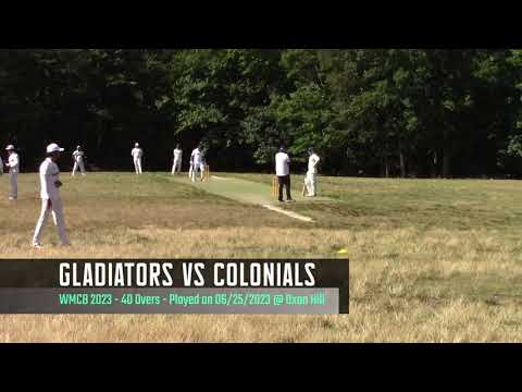 WMCB 2023 - 40 Overs -  Match 4 - Gladiators VS Colonials