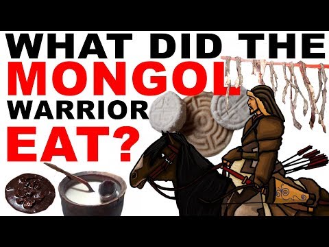 What did the Mongol warrior eat?