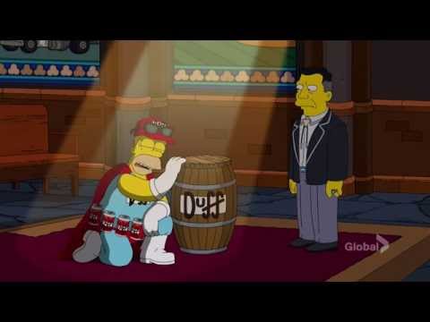 Homer as Duffman S26E17