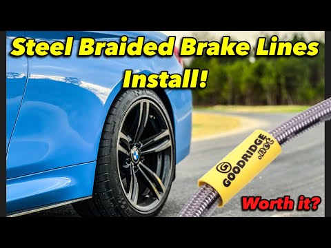 ARE STEEL BRAKE LINES WORTH IT?! M3/M4 F80 F82 #GOODRIDGE