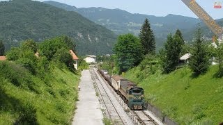 preview picture of video '664 114 SŽ a Bohinjska Bistrica con un Autovlak - 664 114 SŽ in Bohinjska Bistrica with Autovlak'