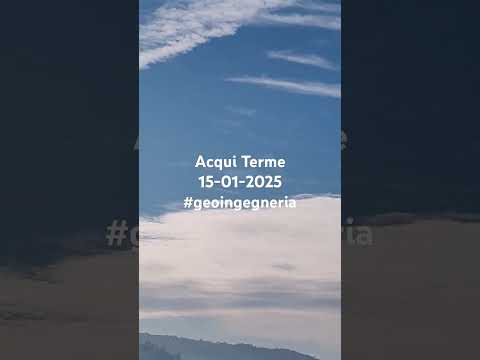 Acqui Terme 15 gennaio 2025 #chemtrails #geoingegneria