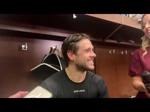 Penguins goaltender Casey DeSmith talks about win over Red Wings