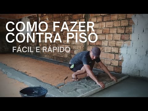 COMO FAZER CONTRA PISO RÁPIDO E FÁCIL DO JEITO CERTO (Rosivan oliveira).