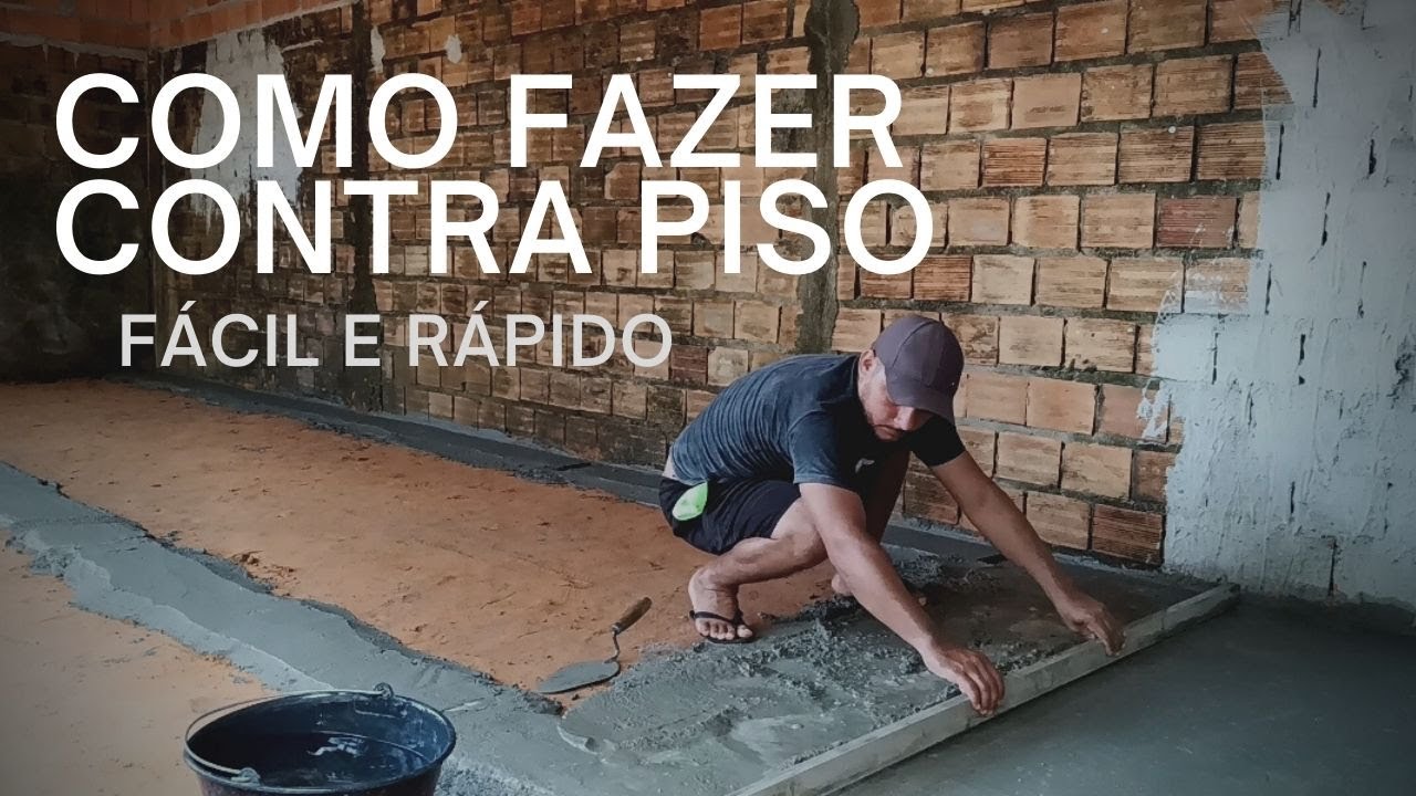 COMO FAZER CONTRA PISO RÁPIDO E FÁCIL DO JEITO CERTO (Rosivan oliveira).
