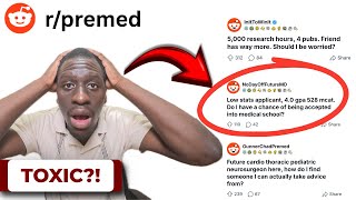 Is the Premed Reddit Toxic | Reacting to Controversial Premed Reddit Posts