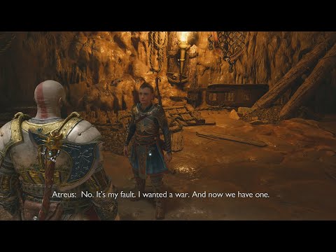 Atreus Blames Himself For Looking For Tyr In Pitmines And Found Fake Tyr - God of War: Ragnarök