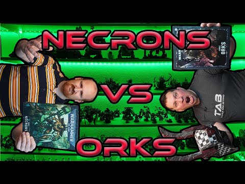 Necrons vs Orks Battle Report 9th Edition Warhammer 40k - Tab