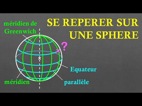 3e Repérer un point sur une sphère