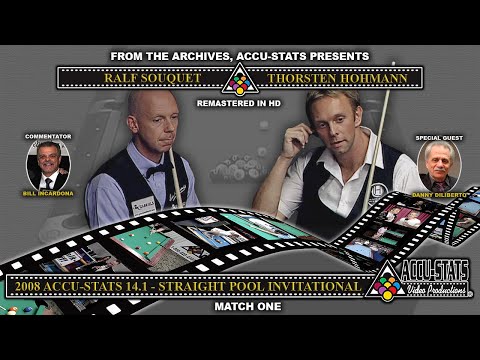 Straight Pool - THORSTEN HOHMANN vs RALF SOUQUET - 2008 Accu-Stats 14.1 Straight Pool Invitational
