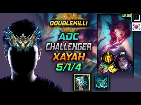 Challenger Adc Xayah Build Galeforce Lethal Tempo - Xayah Adc vs Kai'Sa - LOL KR 12.22