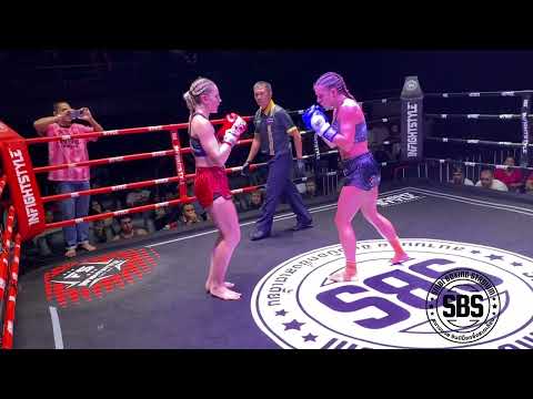 🏆 Judy Sinbimuaythai from Scotland 🏴󠁧󠁢󠁳󠁣󠁴󠁿  (red) v Milana from Serbia 🇷🇸 (blue)
