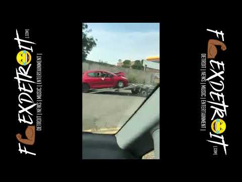 Tow Truck Driver Destroys Hood Of Car