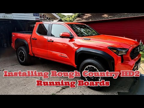 HOW TO Install Rough Country HD2 Side Steps Running Boards 2024 2025 2026 Toyota Tacoma Off Road