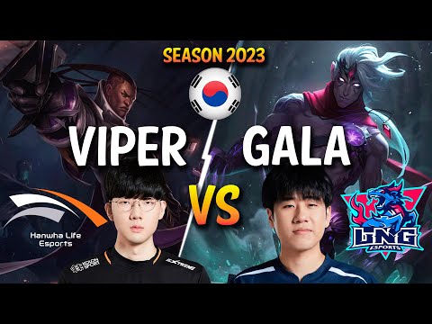 HLE Viper vs LNG GALA - Viper LUCIAN vs GALA VARUS ADC - Patch 13.24 KR Ranked