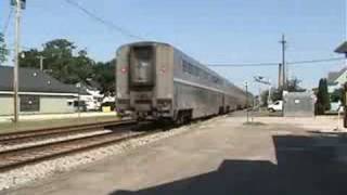 preview picture of video 'Empire Builder eastbnd -Last Bustitution Columbus 2008-07-01'