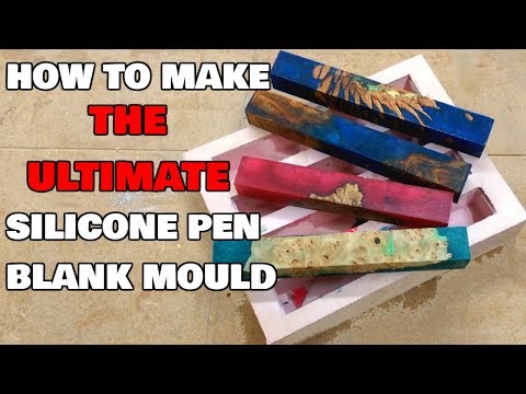 How to make a silicone pen blank mould. DIY mold making