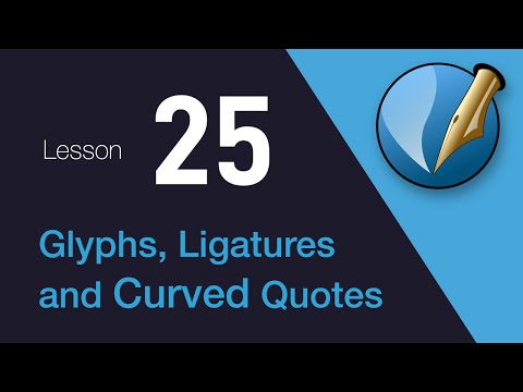 25) Glyphs, Ligatures and Typographer's Quotes in Scribus