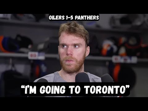 Connor McDavid REQUESTS TRADE to Toronto after loss - Post Game Interview - Oilers 1-5 Panthers