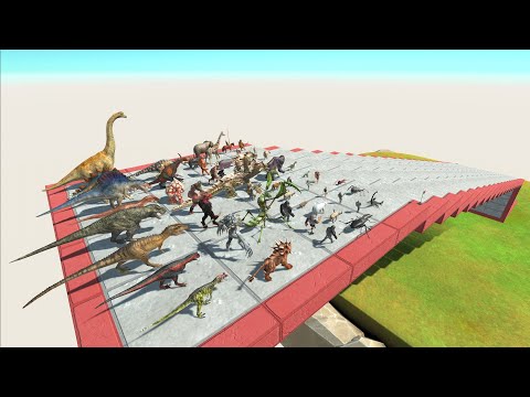 Stair Race Of All Units - Animal Revolt Battle Simulator