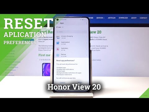 How to Reset App Preferences in Honor View 20 - Default App Settings