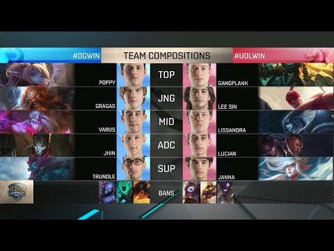 OG vs UOL Highlights - ORIGEN vs UNICORNS OF LOVE Game 2 - EU LCS Playoffs - SPRING 2016 Quarterf #2