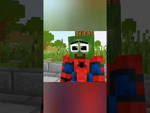 Insane Zombie Spider in Monster School! - Minecraft Animation