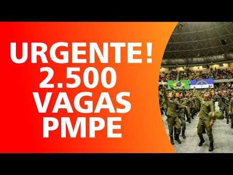 🚨URGENTE!🚨 CONCURSO PMPE COM 2.500 VAGAS!😱