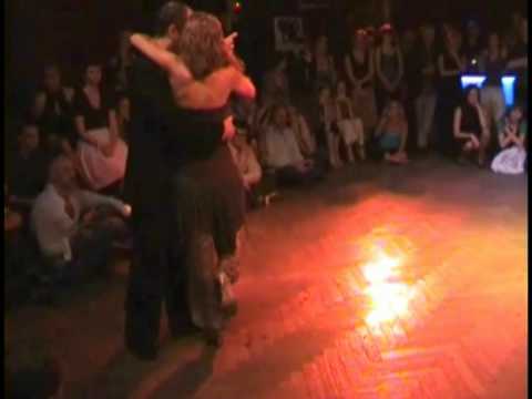 Horacio Godoy  and  Cecilia Garcia  are  dancing  to  the  tango  "  Balada Para Un Loco  "