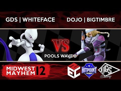 Midwest Mayhem 12 Pools - GDS | Whiteface (Mewtwo) vs DOJO | BigTimbre (Sheik)