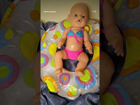 Купальник раздельный для кукол пупсов 43 см baby born беби борн бон - фото 2 - id-p1439079773