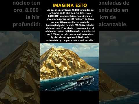 Hay 20 veces más oro disuelto en el agua de mar que en las bovedas de Suiza #shorts #oro