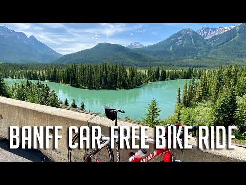 Car-free cycling in Banff National Park & a stunningly beautiful bike commute, all in the same ride!
