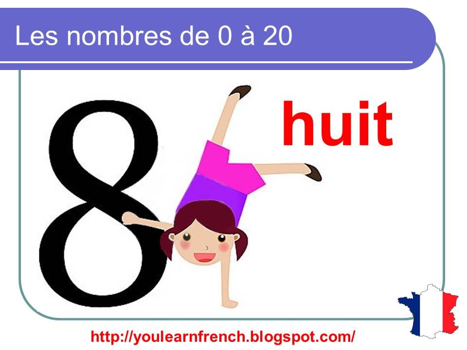 French Lesson 7 - Numbers from 0 to 100 (PART 1) Les nombres de 0 à 20 - Números en francés