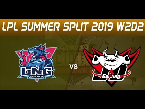 LNG Esports vs JD Gaming | LPL Summer 2019 W2G1 | FULL GAME